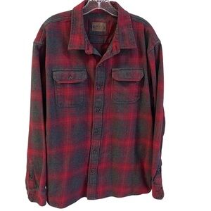 Orvis Men’s Heavy Weight Plaid Flannel Button Up Shirts w/Pockets - Sz XXL